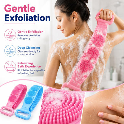 🛁Silicone Bathing Scrubber Belt for Men & Women
